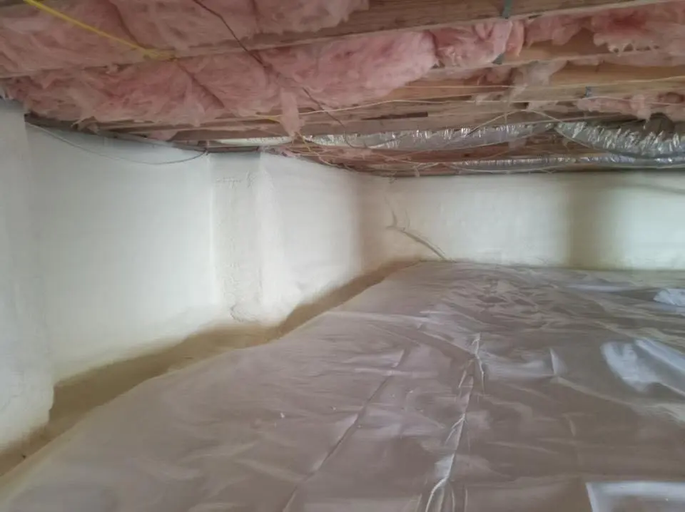 Crawl space encapsulation with closed-cell spray foam for Attic Insulation in Pasadena Hills